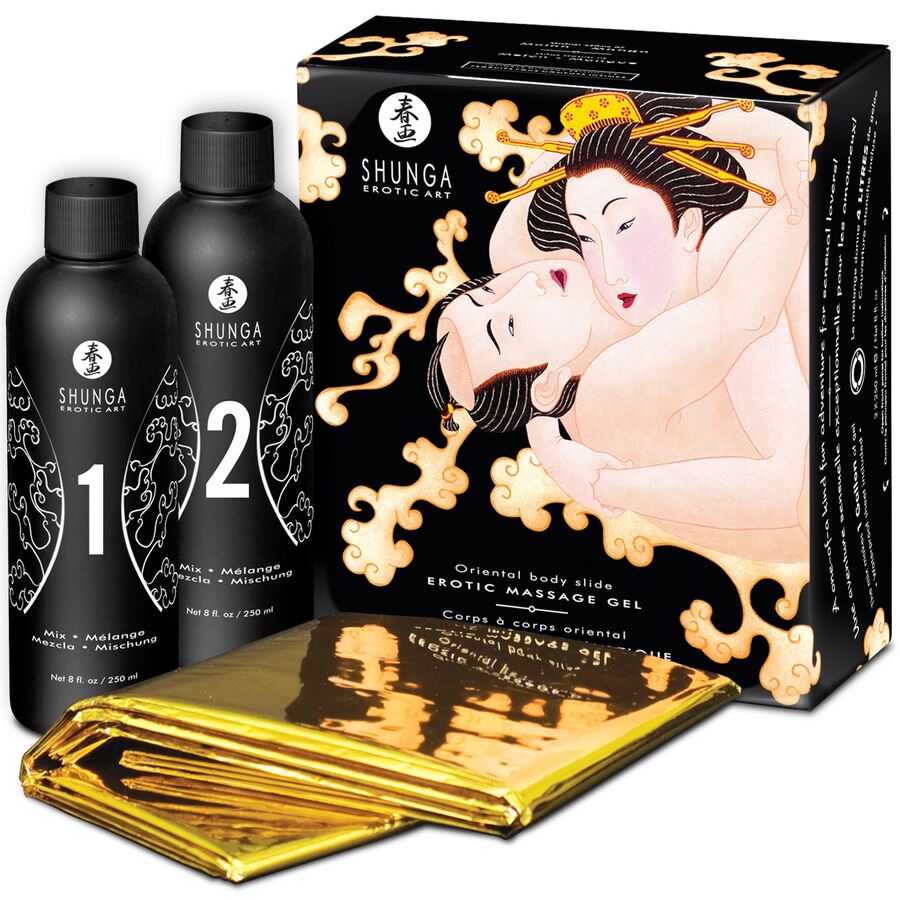 Gel de Massagem Erótico Corpo a Corpo Shunga – Melão Oriental e Manga