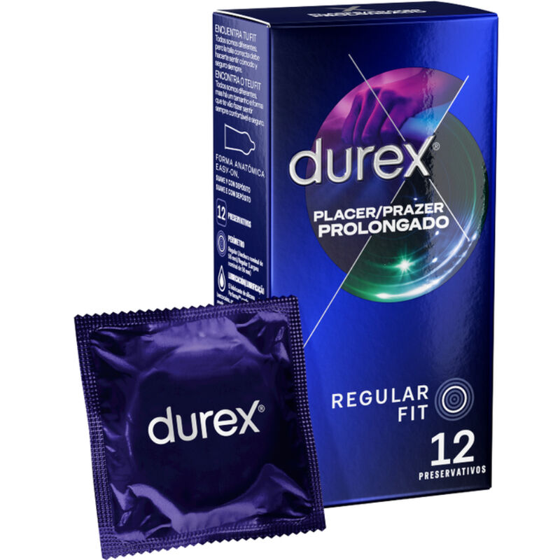 Preservativos Durex Prazer Prolongado (12 Unidades)