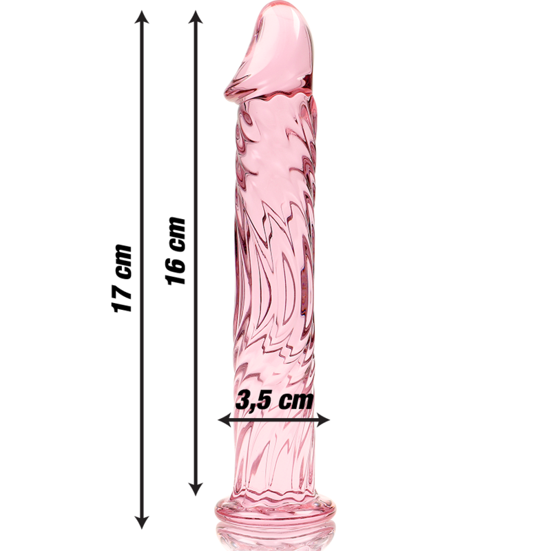 Ibiza Nebula – Dildo de Vidro Borossilicato Modelo 16 (Rosa - 18.5 cm) - Image 2