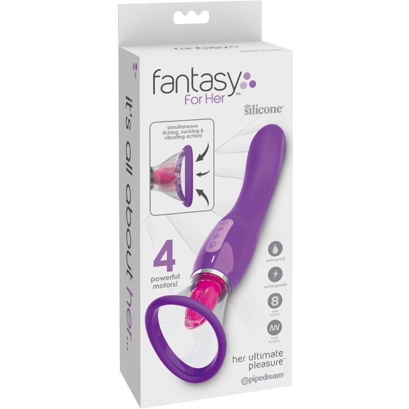 Fantasy For Her – Estimulador de Clitóris e Ponto G com Língua e Sucção (10 Modos) - Image 3