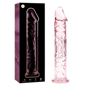 Ibiza Nebula – Dildo de Vidro Borossilicato Modelo 16 (Rosa - 18.5 cm)