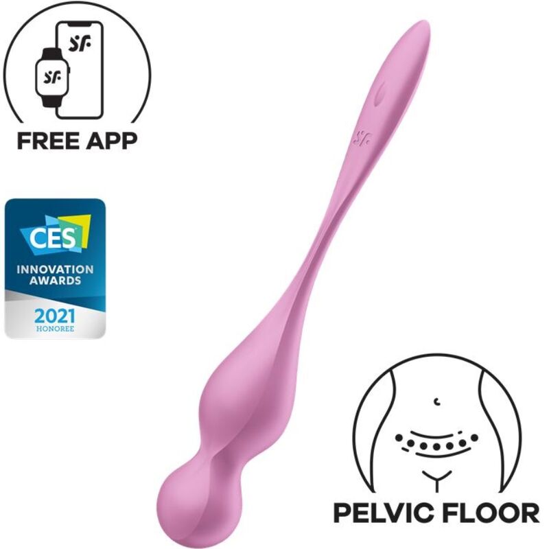 Satisfyer Love Birds — Bolas de Kegel Vibrantes Rosa Via APP - Image 2