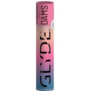 SHEER GLYDE Dams – Lâminas de Látex para Sexo Oral Seguro (Morango)