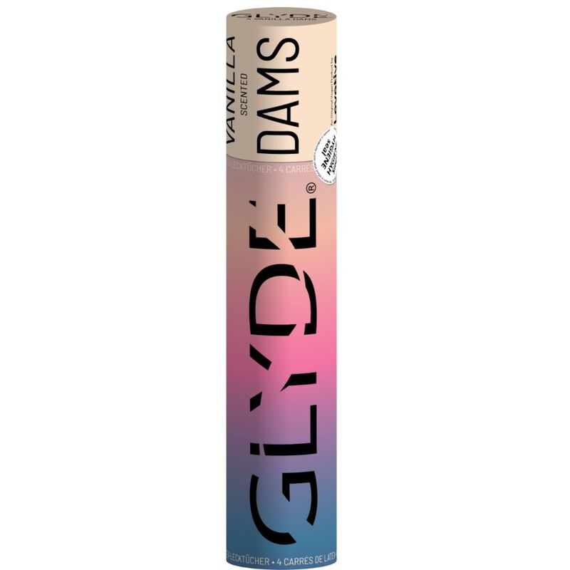 SHEER GLYDE Dams – Lâminas de Látex para Sexo Oral Seguro (Baunilha)