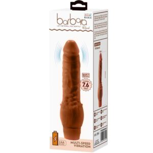 Vibrador Realista Barbara (Mulato - 19.5 cm)