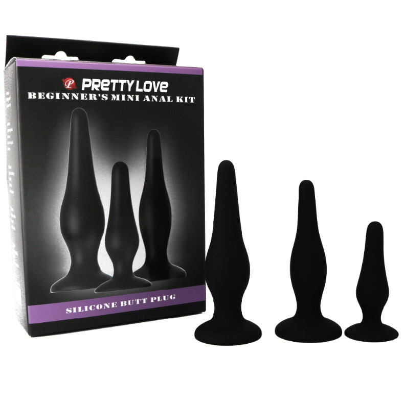 Pretty Love – Kit de Plugs Anais de Iniciação em Silicone (3 Unidades) - Image 4