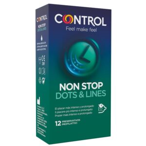 Preservativos Control NonStop Dots & Lines (12 Unidades)