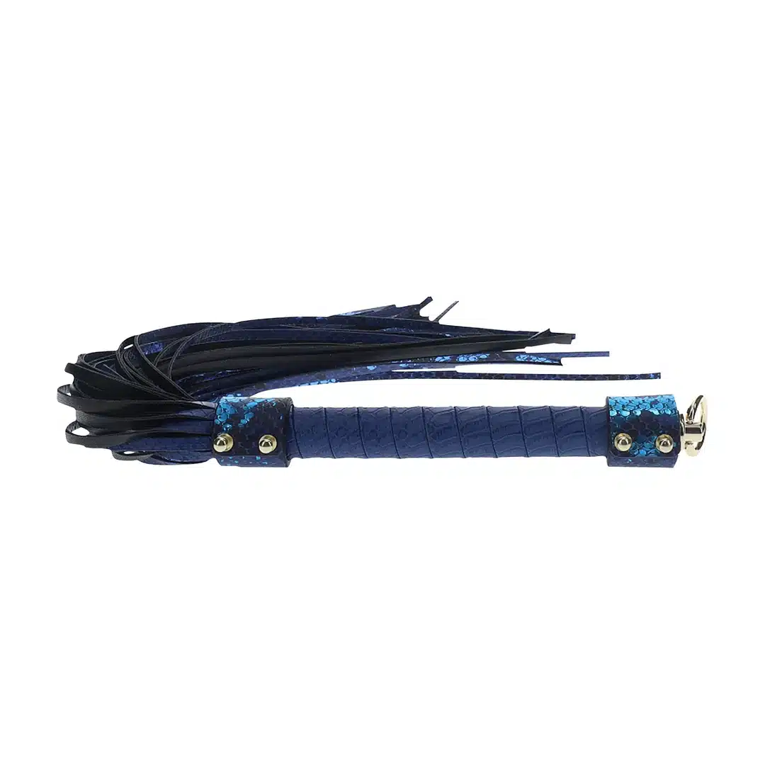 Ouch! Florence Collection Flogger Chicote Erótico Azul - Image 2